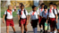 Escolares cubanos 