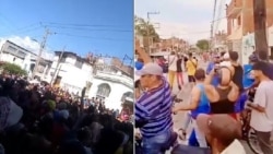Protestas este domingo en Santiago de Cuba y Bayamo. (Captura de videos/Facebook)