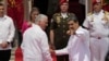 Los gobernantes de Cuba y Venezuela, Miguel Díaz-Canel (der) y Nicolás Maduro. (Foto: AP/Ariana Cubillos/Archivo)