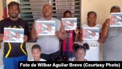 Familiares de Walnier Aguilar Rivera piden su libertad. (Foto de Wilber Aguilar Bravo)