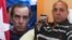 Combinación de fotografías de Lázaro Yuri Valle Roca y Jorge Bello Domínguez, periodistas independientes cubanos encarcelados en el Combinado del Este.