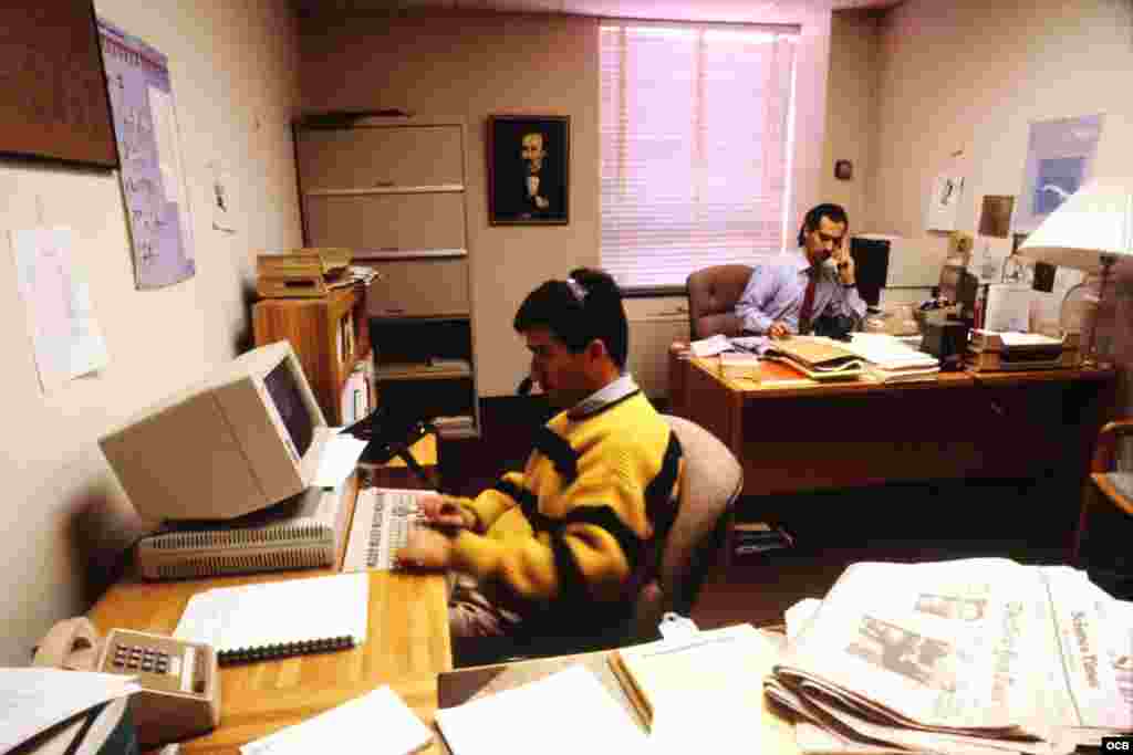 Los investigadores Eugenio Nigro y Ramón Mestre.