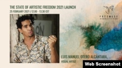 Luis Manuel Otero Alcántara, artista cubano y líder del Movimiento San Isidro, MSI.