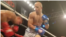 Captura de video de la pelea del púgil cubano Jesús Romero contra Zsilvezster Kanalas, en julio del 2019. (Foto tomada del canal de Youtube SerEbro EnlosDeportes)