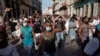Una marcha de manifestantes contra el gobierno en La Habana, Cuba, el domingo 11 de julio de 2021. AP / Ismael Francisco