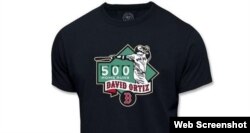 Camiseta por los 500 jonrones del Big Papi.