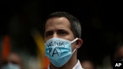 El líder opositor venezolano Juan Guaidó. (AP Photo/Ariana Cubillos)