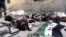 Cuerpos de supuestos rebeldes en el barrio Al-Hajar Al-Aswad, al sur de Damasco, Siria, el 19 de septiembre de 2012.