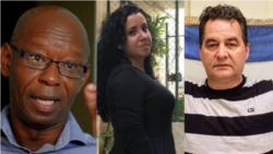 Manuel Cuesta Morúa, Camila Acosta y Ángel Santiesteban foto facebook