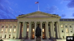 Edificio del Departamento del Tesoro de EE. UU., en Washington.
