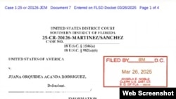 El caso contra la jueza cubana Juana Orquídea Acanda Rodríguez fue presentado en Corte el 26 de marzo de 2025.