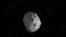 Fotografía de archivo de un asteroide. 