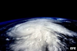 Vista del huracán Patricia desde la Estación Espacial Internacional. NASA