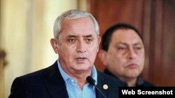 Presidente Otto Pérez Molina, en rueda de prensa.