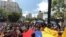 Manifestaciones de la oposición en Caracas en apoyo al referendo revocatorio contra Maduro.