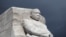 El monumento "Piedra de la Esperanza", en honor a Martin Luther King Jr, en Washington, DC, el 14 de enero de 2024. (Mandel Ngan/AFP).