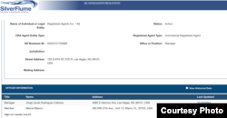 Documentos del registro estatal de Nevada consultados por Martí Noticias confirman que Jorge Javier Rodríguez Cabrera figura como gerente (manager) de la empresa Gran Azul LLC.