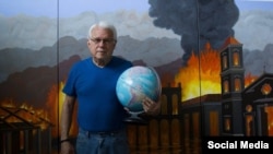 El pintor cubano Humberto Calzada. (Eliécer Jiménez Almeida/Facebook)