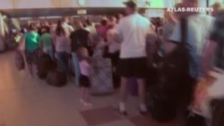 Caos en el aeropuerto de Sharm el Sheikh en Egipto