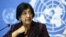 La Alta Comisionada de la ONU para los Derechos Humanos, Navi Pillay.
