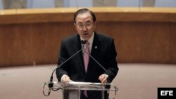 El secretario general de la ONU, Ban Ki-moon.