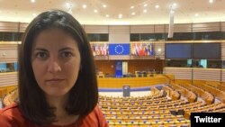 Foto Archivo. Rosa María Payá en el Parlamento Europeo.