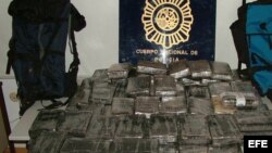 Archivo. Vista de cocaína incautada