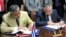 Firma del crédito otorgado a Cuba por Fundación Kuwaití.