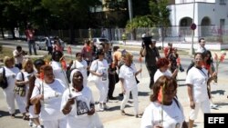 Fotografía de archivo de las "Damas de Blanco".