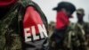 Insignia del ilegal Ejército de Liberación Nacional colombiano, ELN. (Luis Robayo / AFP).