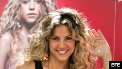 La cantante y compositora colombiana Shakira. 