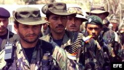 Foto de archivo de miembros de las FARC. 