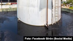 Derrame de petróleo en Termoeléctrica José Martí, en Matanzas