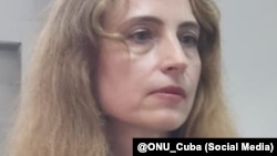 Alena Douhan, Relatora Especial de la ONU, durante su visita a Cuba.