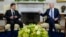 El presidente Joe Biden se reúne con el presidente ucraniano Volodymyr Zelenskyy en la Oficina Oval de la Casa Blanca, el 1 de septiembre de 2021. El mandatario ucraniano ha sido recibido en varias ocasiones por su homólogo estadounidense.