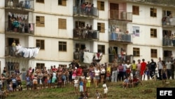 Un edificio de microbrigadas en Pinar del Río.