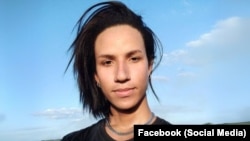 Alejandro Salazar Blanco, manifestante en protesta de Bayamo. 