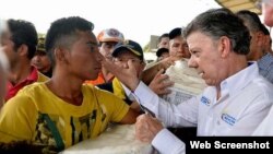 El presidente de Colombia, Juan Manuel Santos, recorre el sábado la región fronteriza con Venezuela