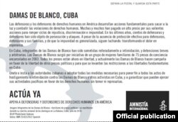 El dossier de Amnistía Internacional