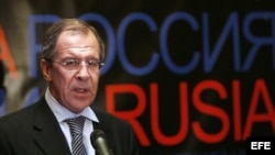 El ministro de Asuntos Exteriores de Rusia, Serguéi Lavrov. 