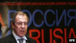 El ministro de Asuntos Exteriores de Rusia, Serguéi Lavrov. 