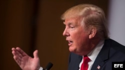 El aspirante a la candidatura republicana a la presidencia estadounidense, Donald Trump. 