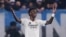 El delantero brasileño #07 del Real Madrid, Vinicius Junior, reacciona durante el partido de fútbol de la UEFA Champions League entre Atalanta y Real Madrid en el Estadio Gewiss de Bérgamo, el 10 de diciembre de 2024.