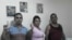 Foto: Cristianosxcuba de izq a der Juan Miguel Acosta Bermúdez, Niurcys Acosta, Raúl González Manso.
