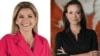 La expresidenta interina de Bolivia, Jeanine Áñez, y la diputada venezolana, María Corina Machado
