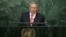 Raúl Castro en la ONU.