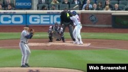 El jonrón de Yoenis Céspedes el martes.