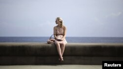 El Malecón, en La Habana, Cuba. 