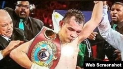 Nonito Donaire, campeón supergallo de la Organización Mundial de Boxeo (OMB).