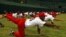 Peloteros cubanos, integrantes de la preselección que se prepara para competir en marzo en el Clásico Mundial de béisbol. 